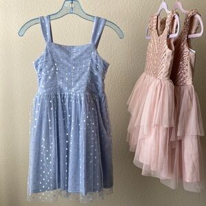Girl tulle polka dot sleeveless dress